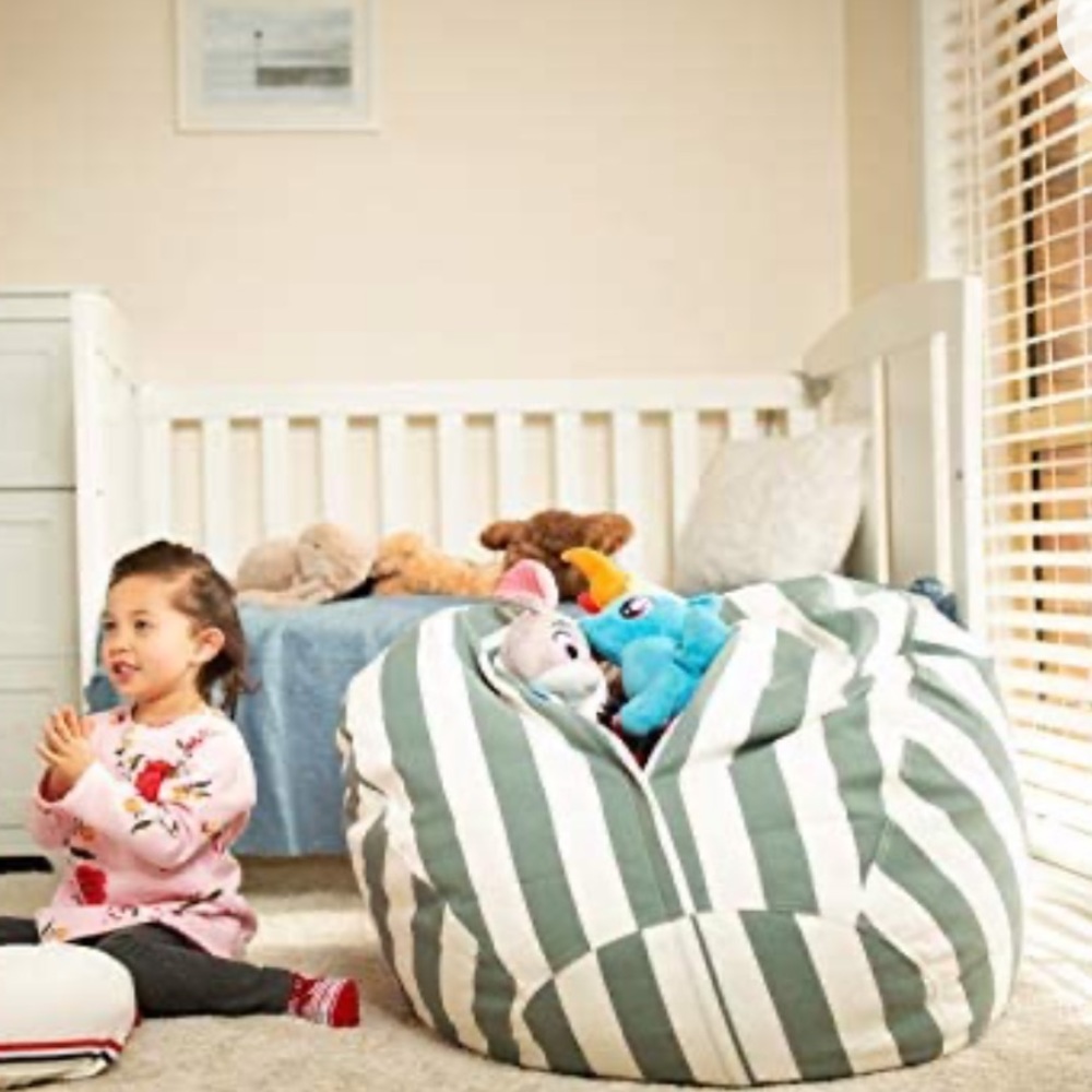Bean bag cover stuffed animal storage